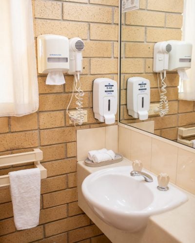Bathroom with lavatory in the King Premium Room