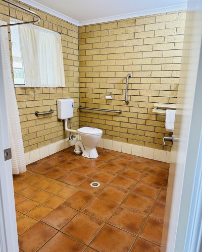 Toilet of Disabled Access Bathroom at Mundubbera Motel